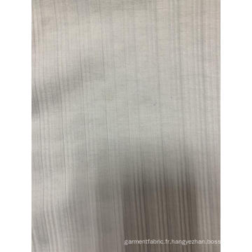 Tissu à côtes irrégulières en polyester et spandex